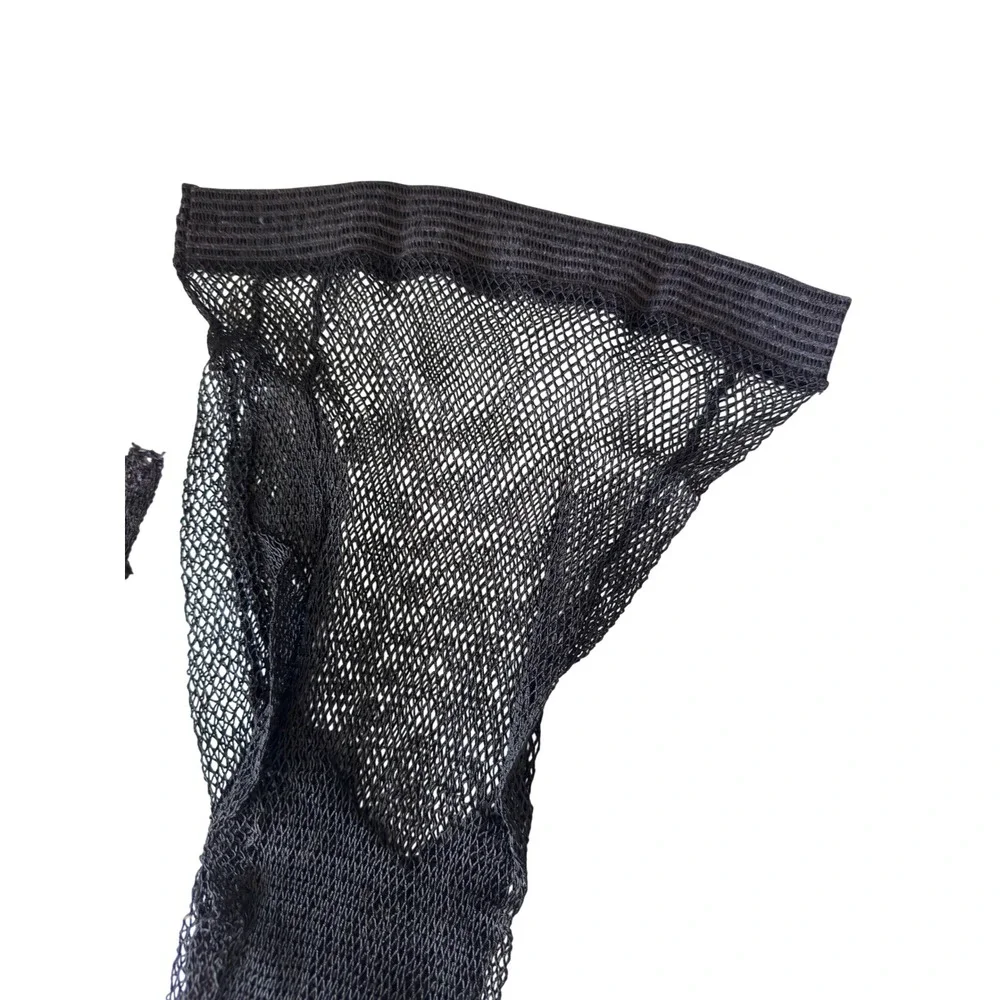 Vintage Daisy Togs Helanca Black Fishnet Tights Mesh Hosiery Stockings 50s 60s